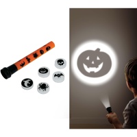 Lampe de poche avec dessins d'Halloween et accessoires