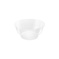 Bol rond en plastique transparent de 10 x 4,5 cm - 25 unités