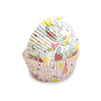 Capsules pour cupcakes de licorne - Scrapcooking - 36 unités