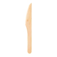 Couteaux en bois de 16,5 cm - 8 unités