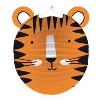 Lanterne décorative tigre de 25 cm - 1 unité