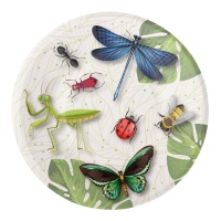 Assiettes à Insectes de 18 cm - 8 unités