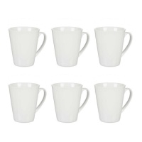 Tasse de 380 ml pour petit déjeuner en porcelaine - 6 unités