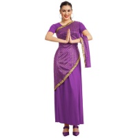 Costume hindou Bollywood pour femme lilas