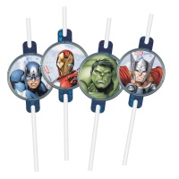 Pailles Avengers en action de 22 cm - 4 unités