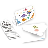 Invitations de Dinosaures - 6 unités