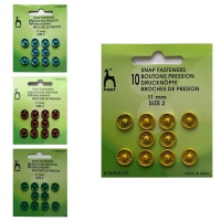 Boutons-pression de 1,1 cm - Pony - 12 paires