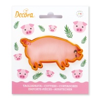 Emporte-pièce cochon 9 x 5 x 2,2 cm - Decora