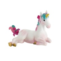 Figure de gâteau de Licorne assise de 4,5 cm - 1 unité