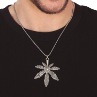 Collier feuille de marijuana