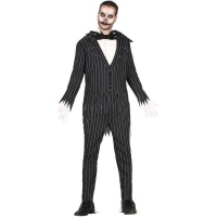 Costume d'élégant squelette avec noeud papillon pour homme