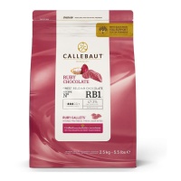 Pépites de chocolat Ruby à faire fondre de 2,5 kg - Callebaut