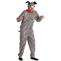 Costume de chien dalmatien avec collier pour adulte