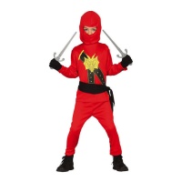 Costume de ninja rouge pour enfant