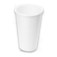 Gobelets de 500 ml en carton blanc - 25 unités