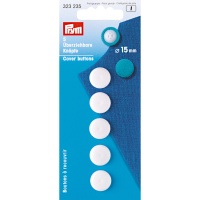 Boutons réversibles de 1,5 cm en plastique blanc - Prym - 5 unités