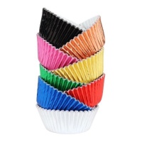 Capsules pour cupcake de couleurs - PME - 100 unités