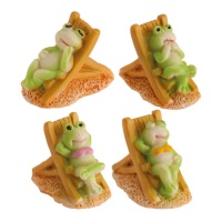 Figurines pour galette des rois de grenouilles de 3 cm - Dekora - 50 unités