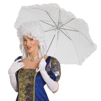 Parasol vintage blanc