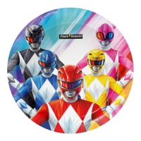 Assiettes Power Rangers de 18 cm - 8 unités