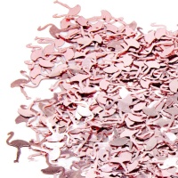 Confettis de flamants roses métallisés de 20 g