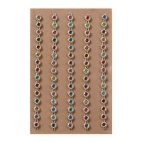 Autocollants de chaîne de perles colorées de 14,2 cm - 5 unités