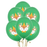 Ballons en latex Baby Cerf de 30 cm - PartyDeco - 50 unités