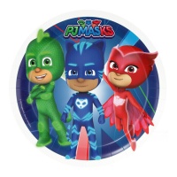 Assiettes PJ Masks de 23 cm - 8 unités