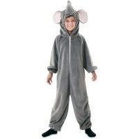 Costume d'éléphant gris avec capuche pour enfants