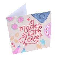 Carte de voeux Made with love