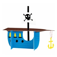 Centre de table en forme de bateau pirate