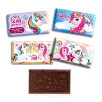 Tablettes de chocolat de Tesia & amis de 20 gr - Dekora