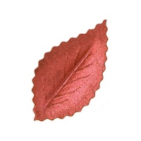 Hosties de feuilles rouges métalliques de 4,2 cm - Dekora - 400 unités