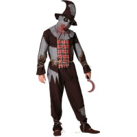 Costume d'épouvantail tueur pour homme