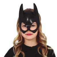 Masque de super-héros chauve-souris noir pour enfants