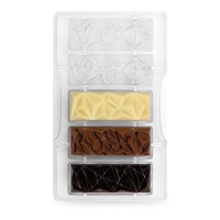 Moule à barres Serena pour chocolat de 20 x 12 cm - Decora - 5 cavités