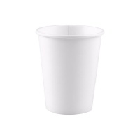 Gobelets en carton blanc biodégradables de 250 ml - 15 unités