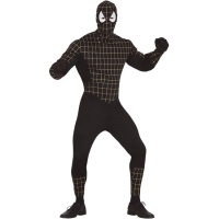 Costume de l'homme-araignée noir pour adulte