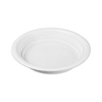 Assiettes Creuses en Plastique de 20,5 cm - 25 unités