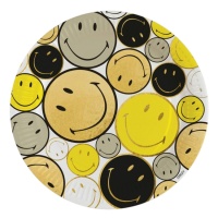 Assiettes Smiley Movement de 23 cm - 8 unités