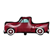 Ballon silhouette XL Vintage Red Truck de 84,8 x 40,6 cm - Creative Converting