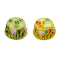 Capsules pour cupcakes de lapins et oeufs de Pâques - Decora - 36 unités