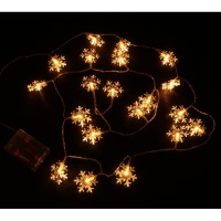 Guirlande lumineuse flocon de neige de 2,30 m - 20 leds