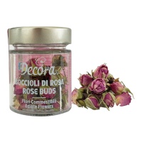 Fleurs comestibles naturelles boutons de rose de 10 gr - Décorez