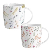 Tasse de 350 ml Fleurs - 1 unité