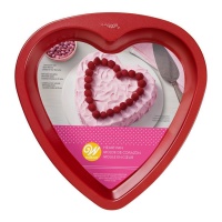 Moule en coeur semi-jetable en acier de 22 cm - Wilton