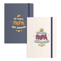 Carnet de phrase pour Papa assorti de 10,5 x 14,5 cm - 1 unité