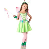 Costume de fée rose et verte pour fille