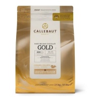 Pepites à faire fondre de chocolat caramel Gold de 2,5 kg - Callebaut