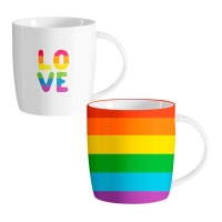 Tasse 350 ml Arc-en-ciel - 1 unité